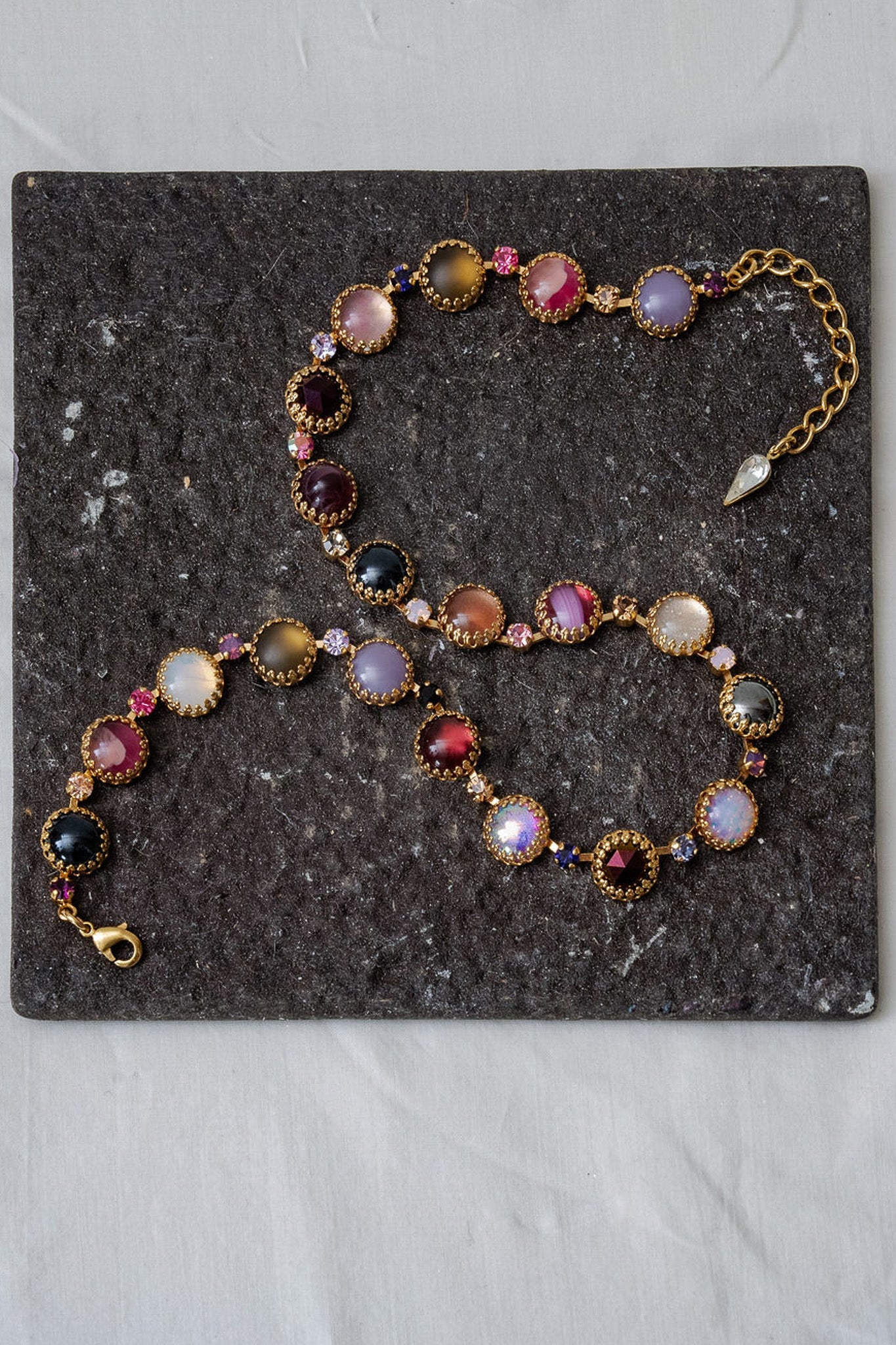 Paint Pot Layering Choker in Punk Rocks | Gold
