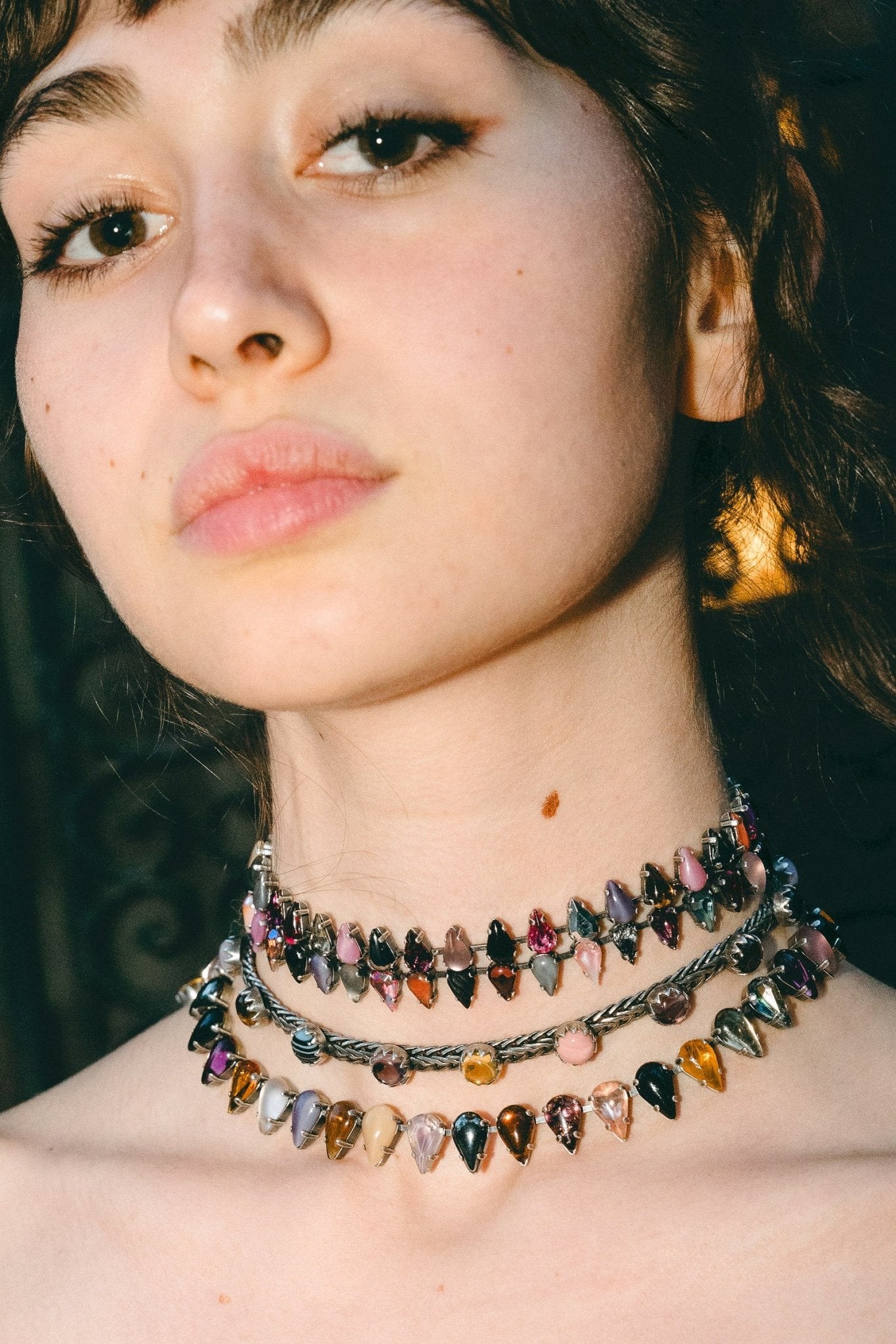 Chainmail Choker in Punk Rocks | Silver