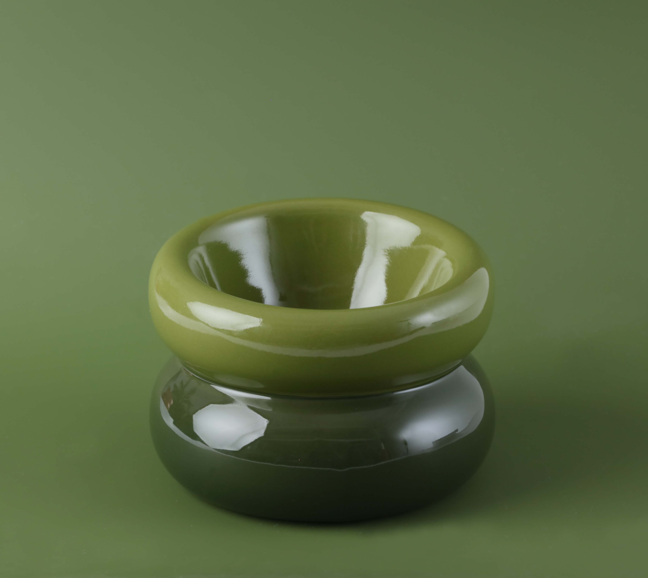 PEHOM | Soufflé Pet Bowl | Avocado Green