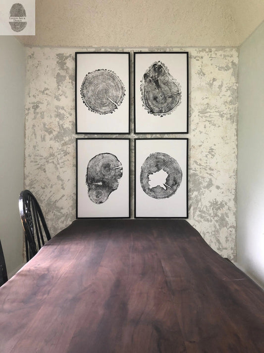 Hand-Pressed | Oak, Pine, & Hemlock | Set of 4