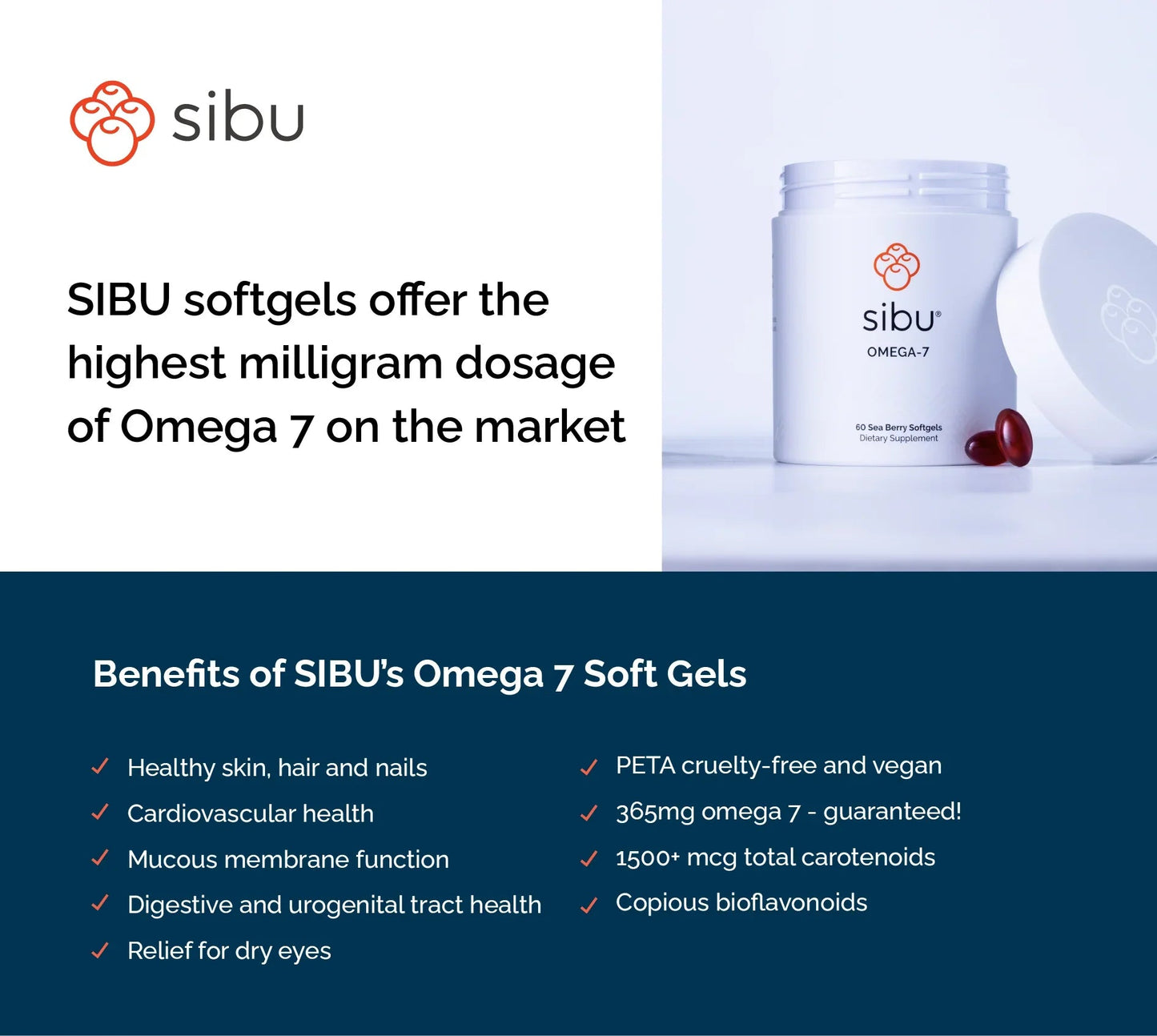 Omega-7 Support | Sea Buckthorn Supplement