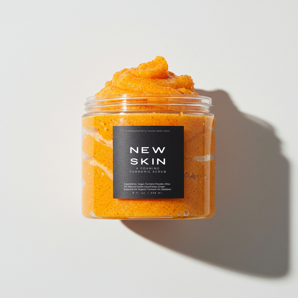 New Skin Foaming Turmeric Scrub