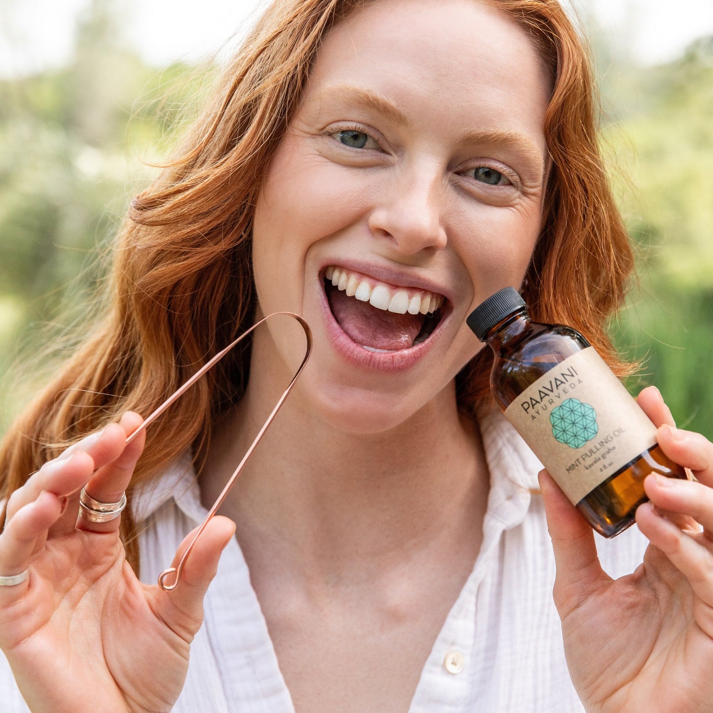 Mint Oral Care Ritual | Ayurvedic Oil Pulling | Tongue Cleaning