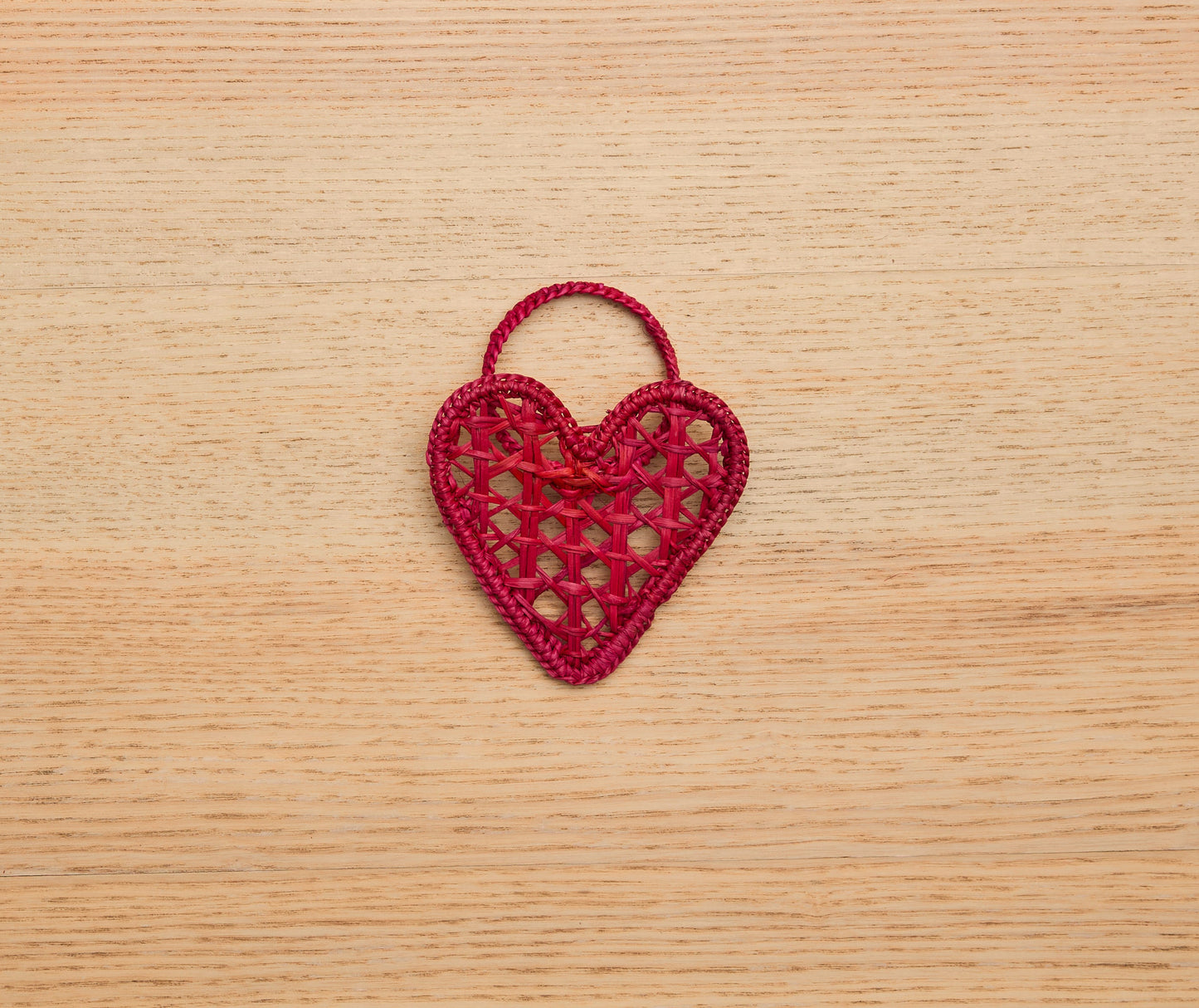 Handwoven Heart Napkin Rings | Set of 4 Palm Napkin Holders
