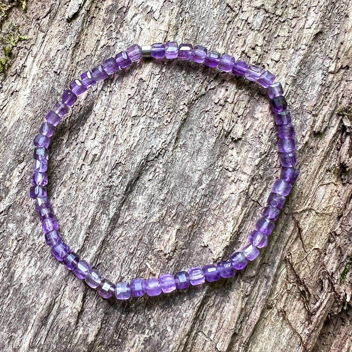 Amethyst Cube Bracelet