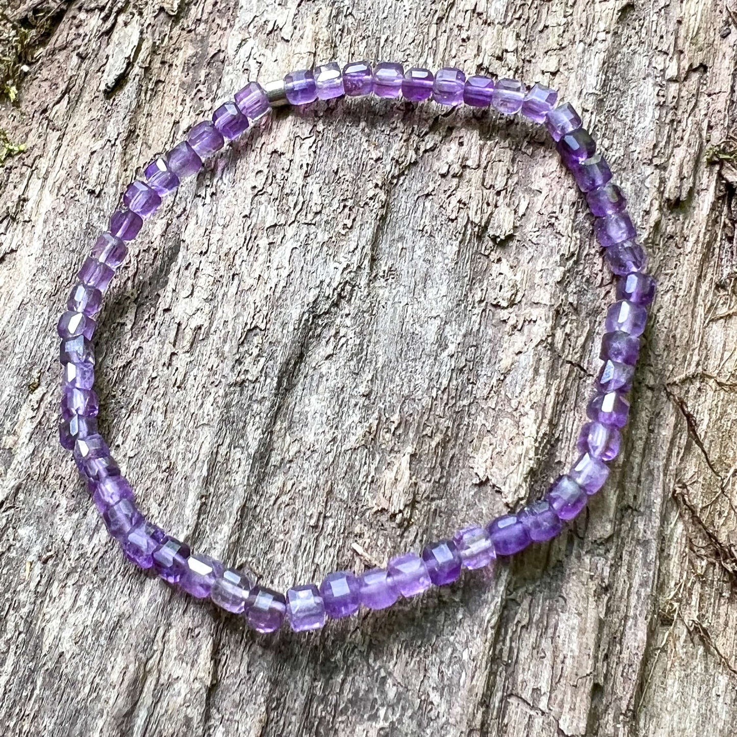 Amethyst Cube Bracelet