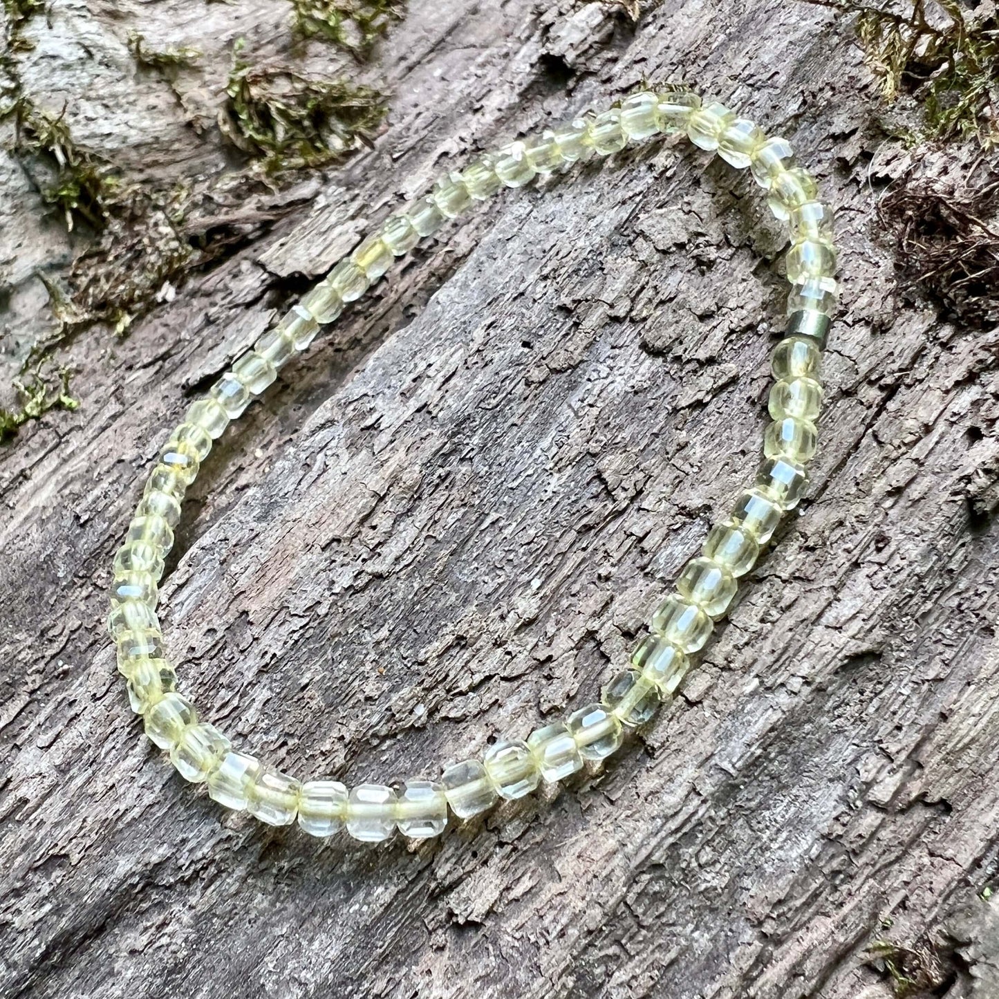 Citrine Cube Bracelet