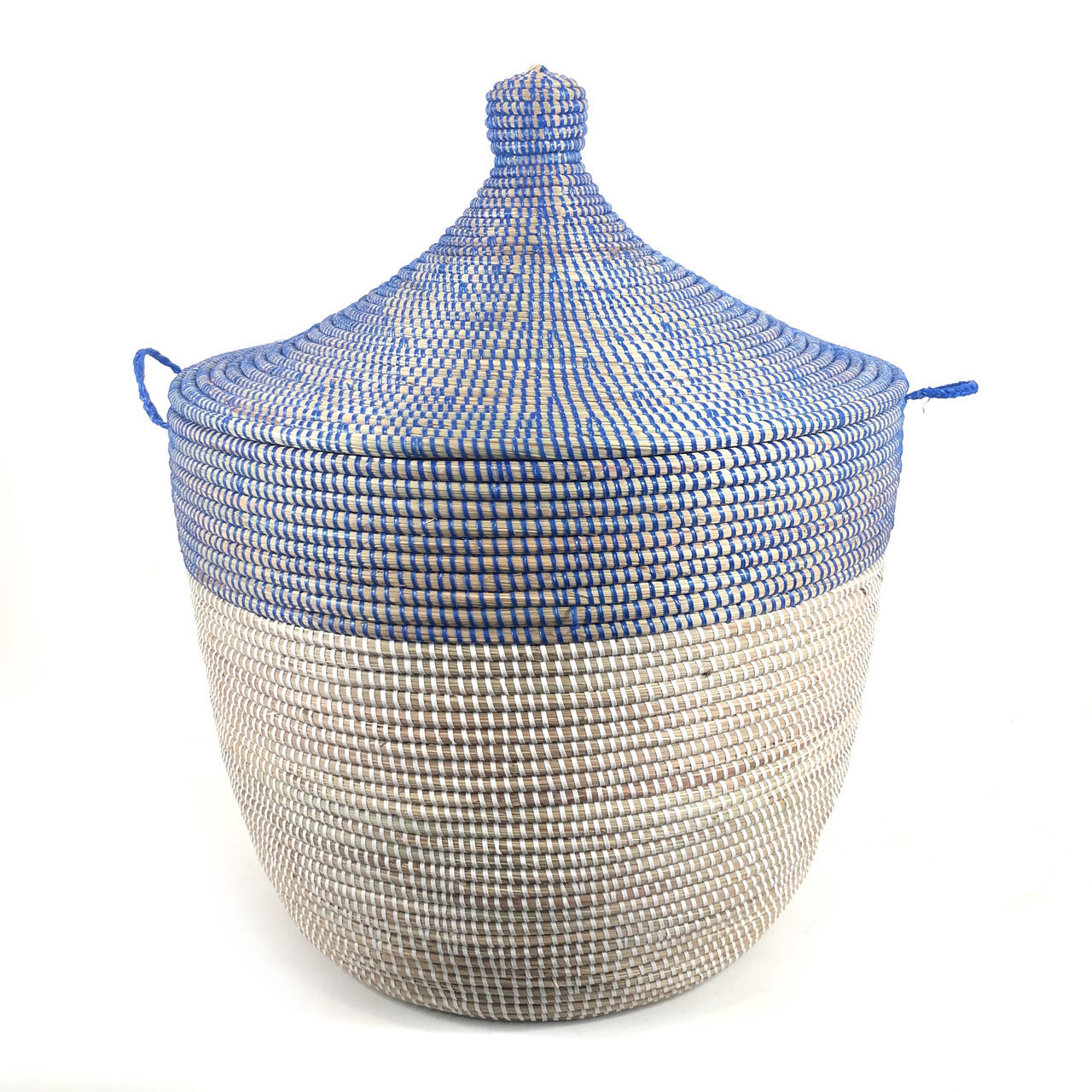 Low Storage Two-Tone Basket | Navy + White