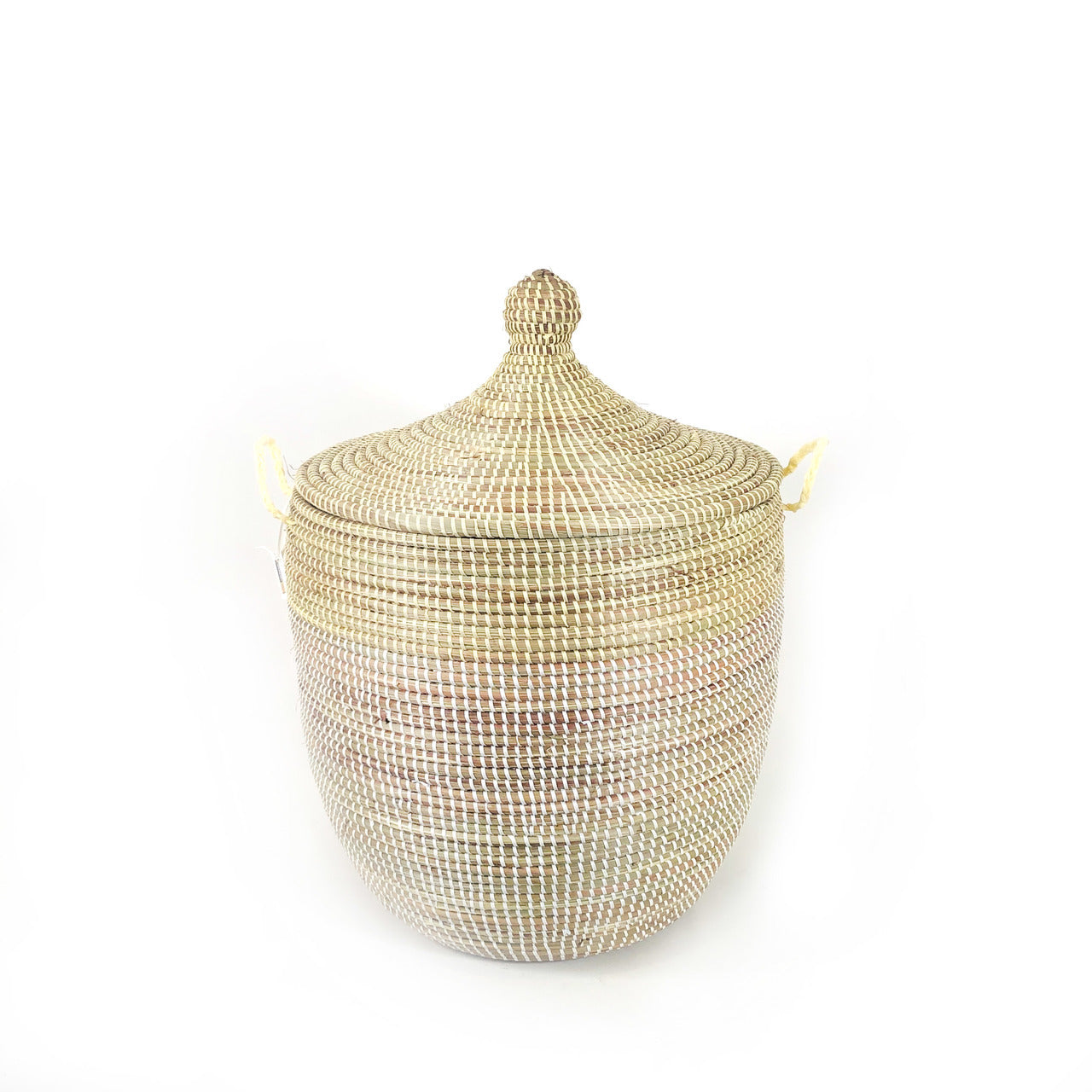 Medium Two-Tone Basket | Natural + White