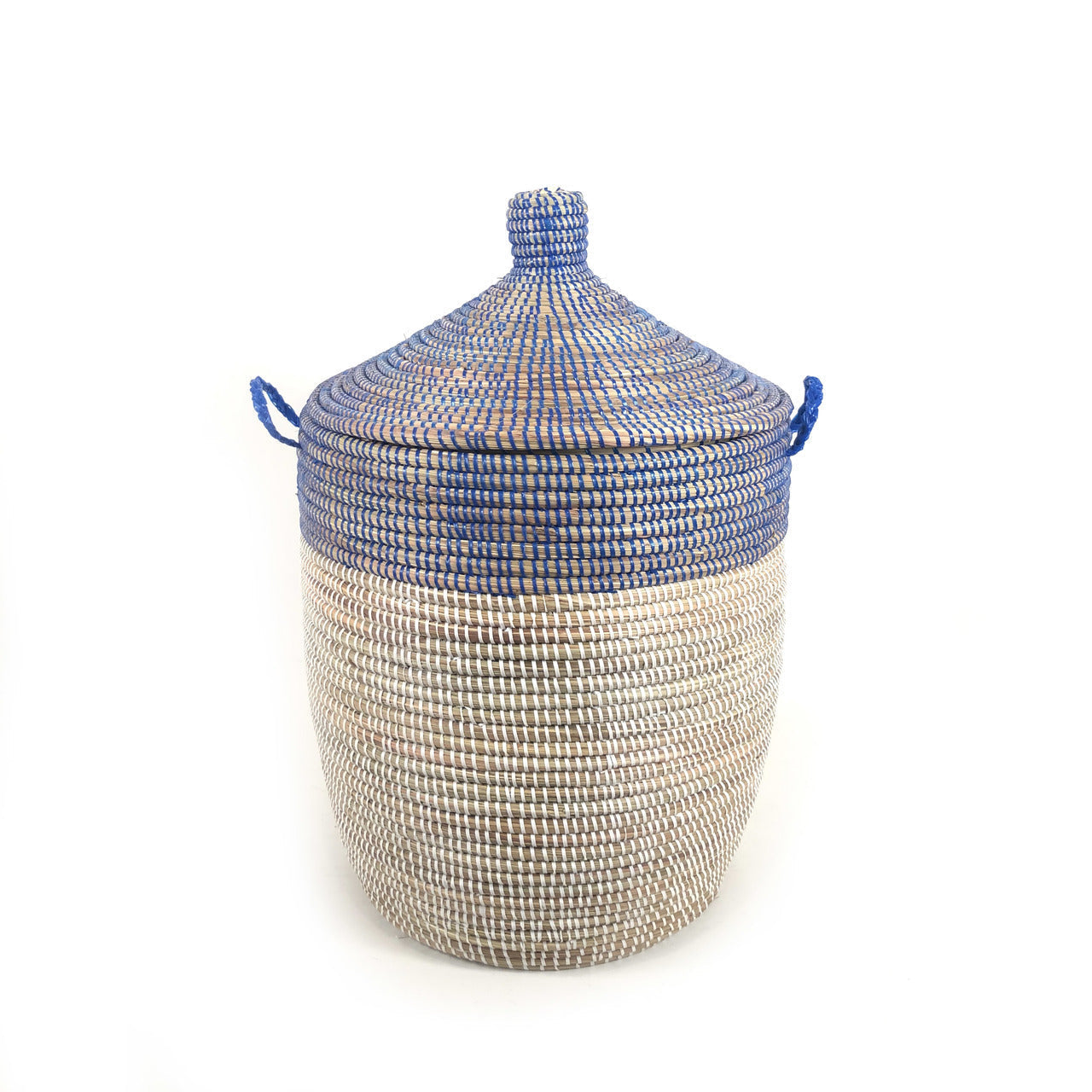 Medium Two-Tone Basket | Navy + White