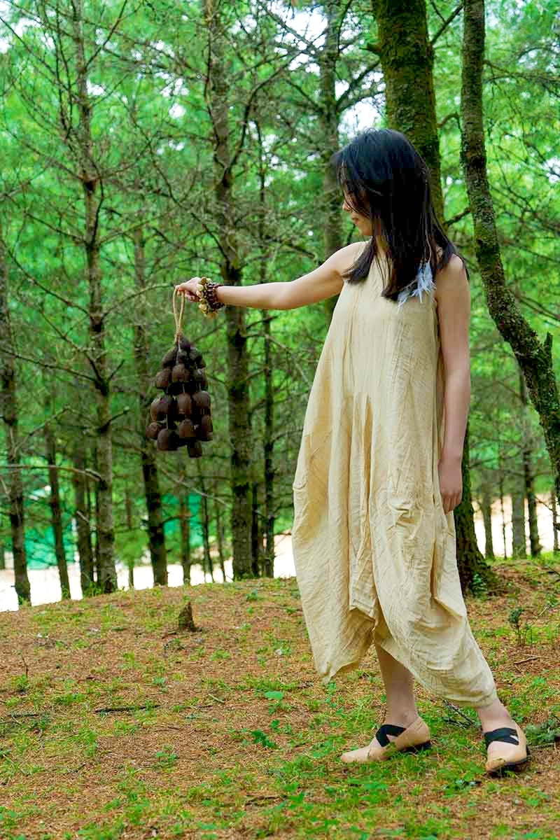 Handmade Salin Water Bellwood Seed Shell Hand Bell