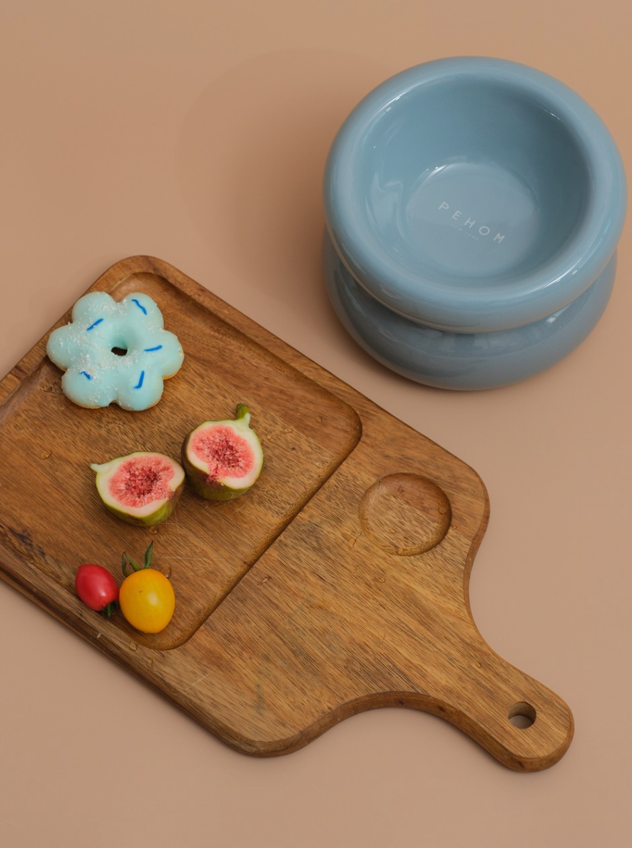 PEHOM | Soufflé Pet Bowl | Frozen Blue
