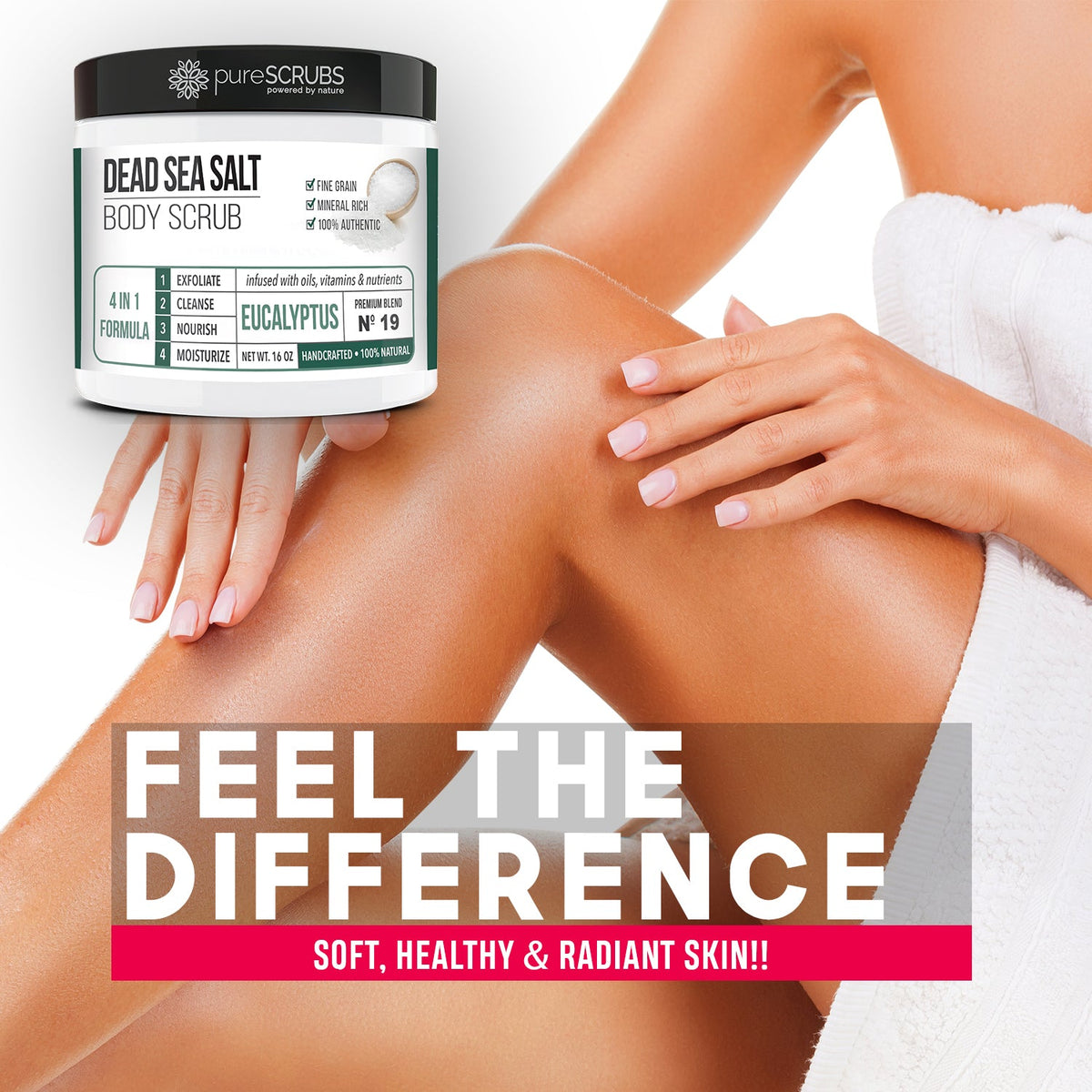 Eucalyptus Body Scrub | Dead Sea Salt