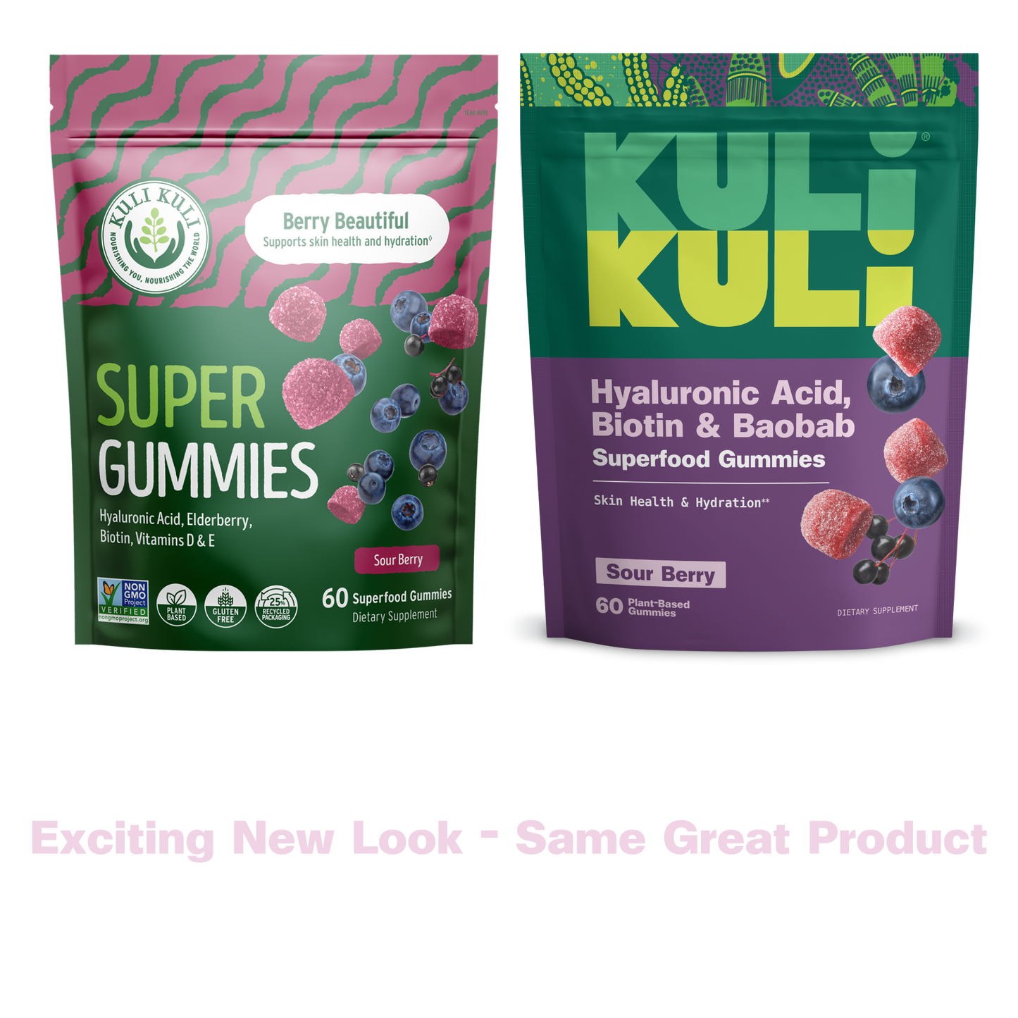 Hyaluronic Acid, Biotin + Baobab Superfood Gummies