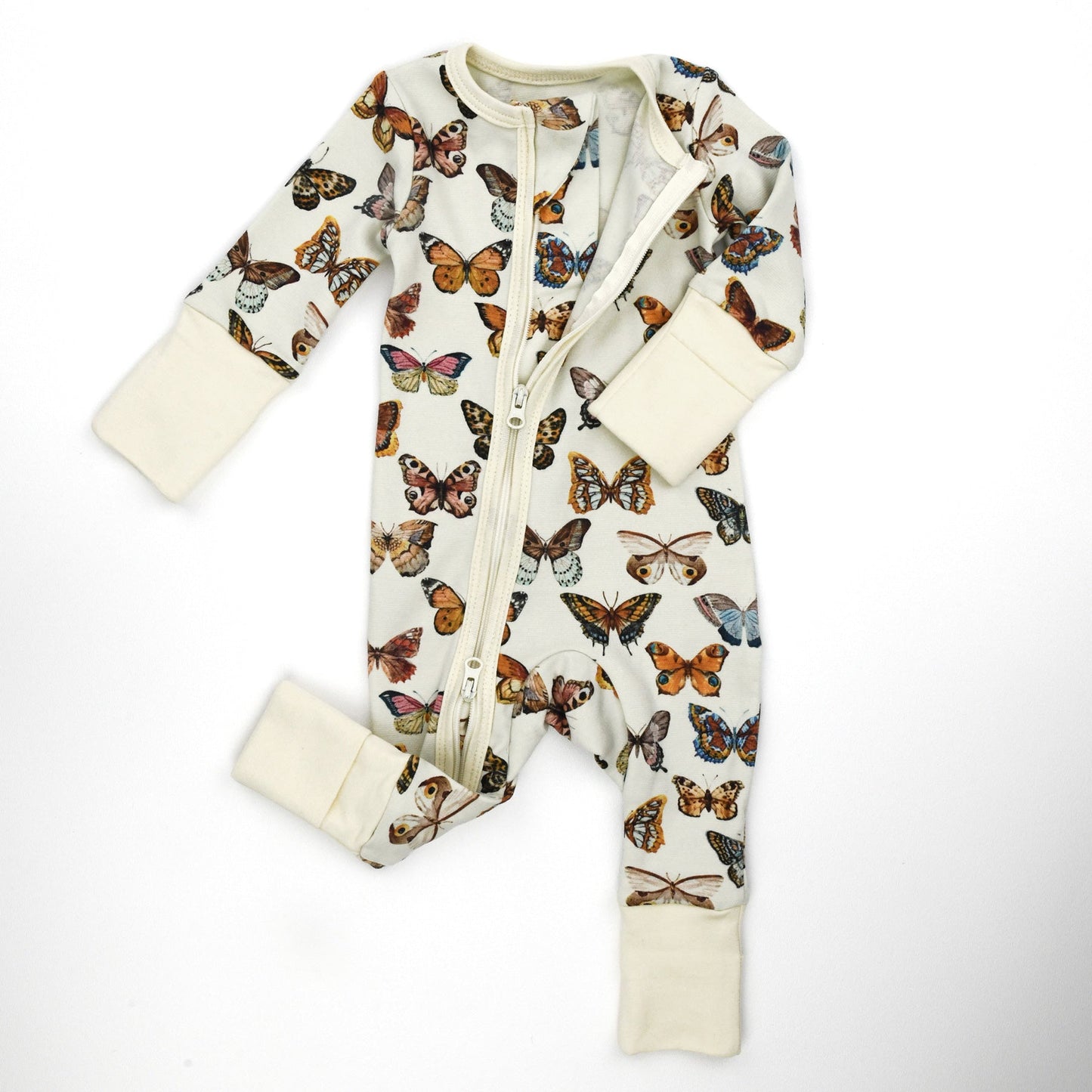 Organic Cotton Baby Pajamas 2-Way Zip Front Zipper Sleeper | Stella