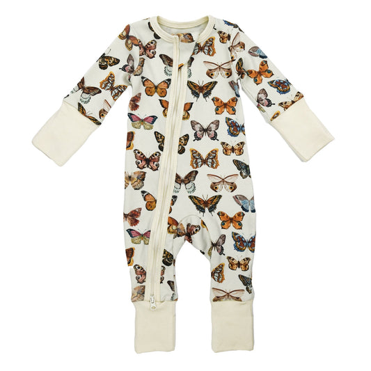 Organic Cotton Baby Pajamas 2-Way Zip Front Zipper Sleeper | Stella
