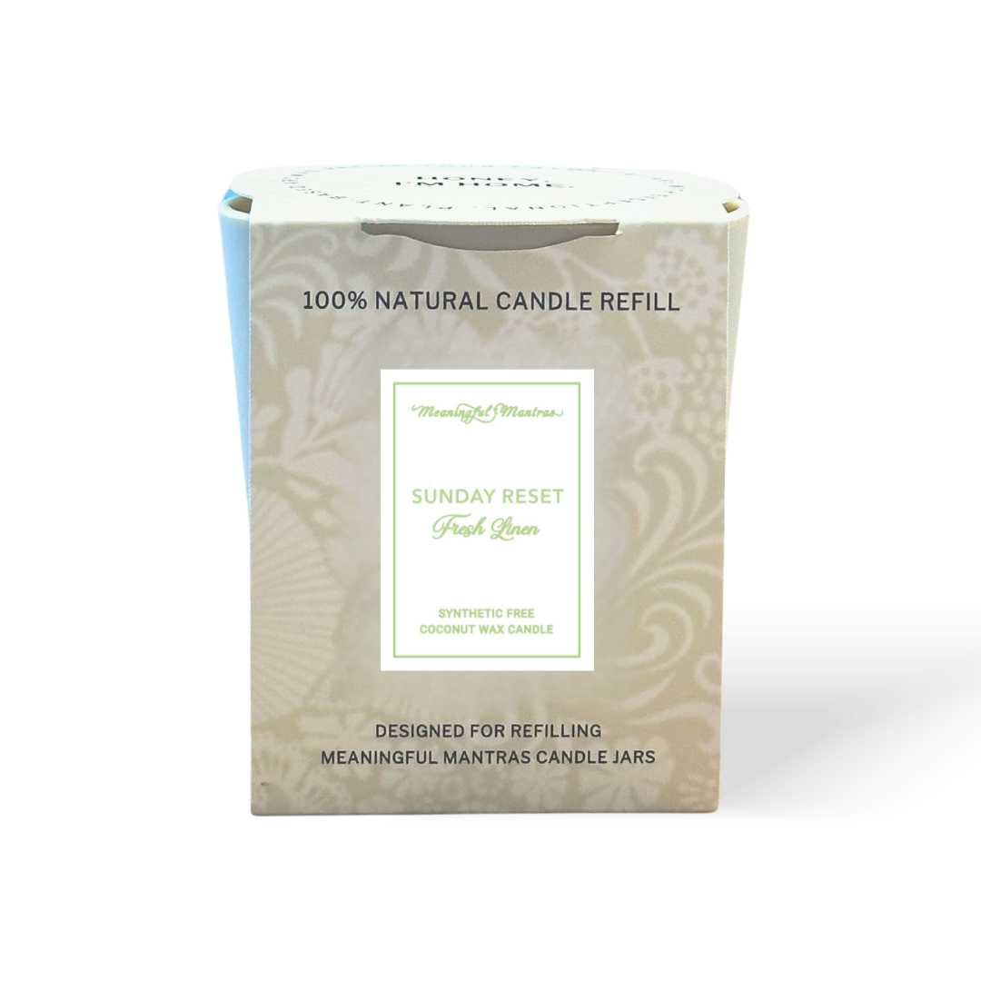 Sunday Reset Fresh Linen Natural Candle | Refill