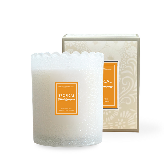 Tropical Coconut Lemongrass Natural Candle
