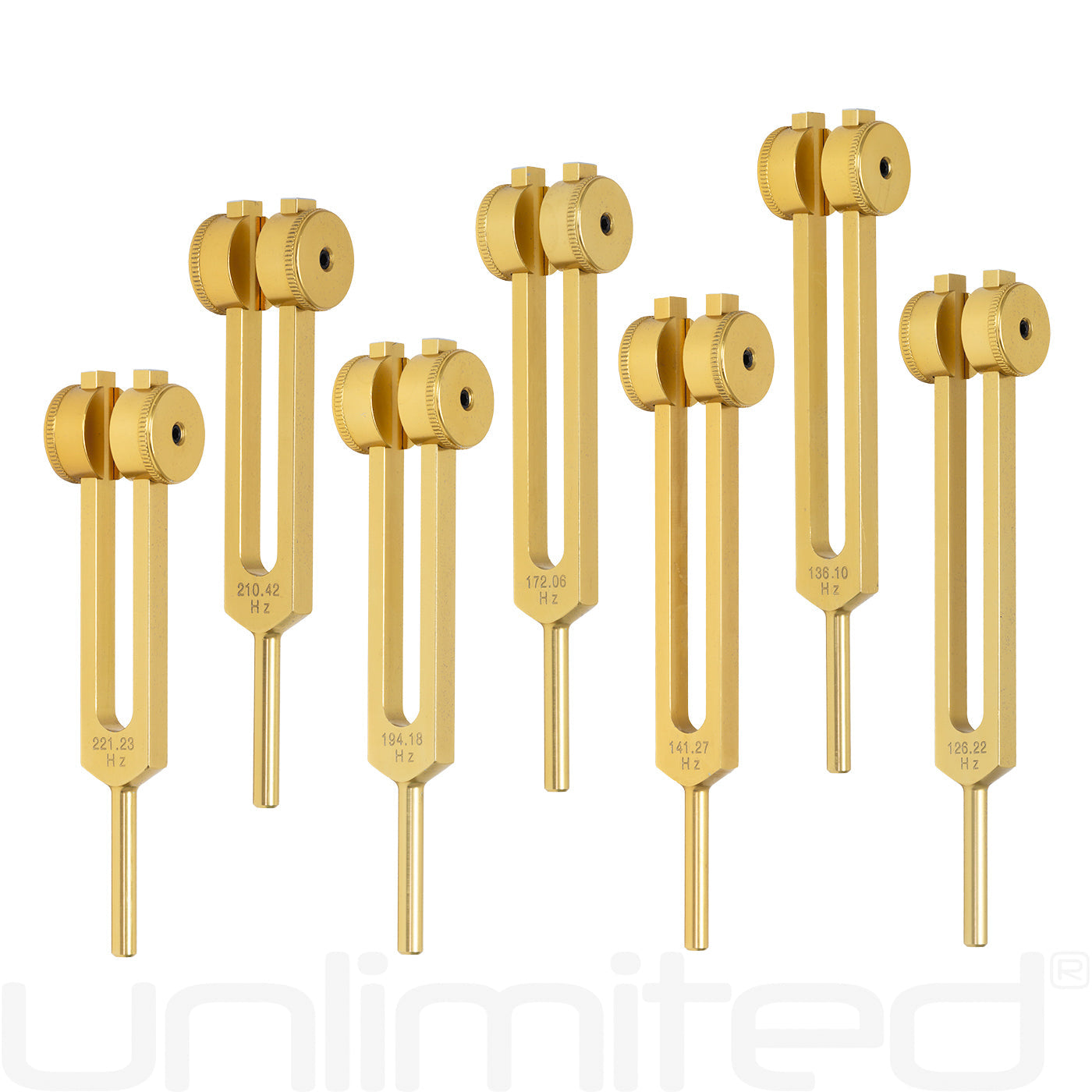 Unlimited 7 Chakra Tuning Fork Set | Weighted with Activator