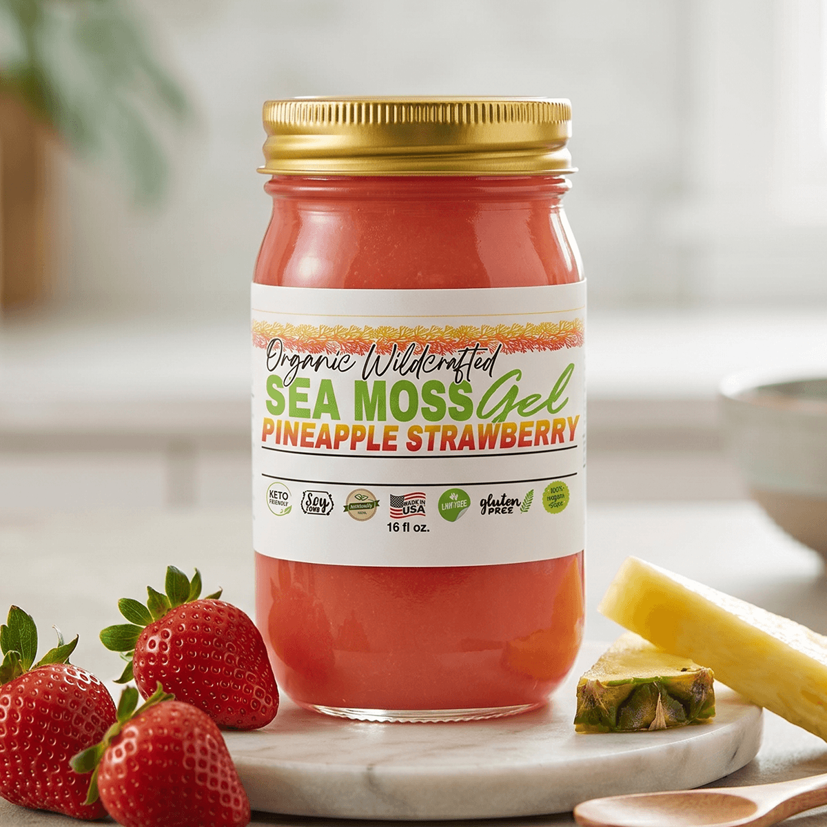 Sea Moss Gel | Strawberry Pineapple