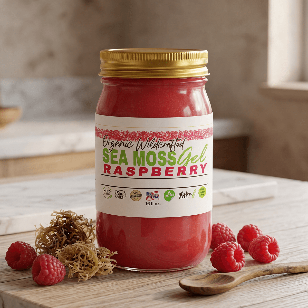 Sea Moss Gel | Raspberry