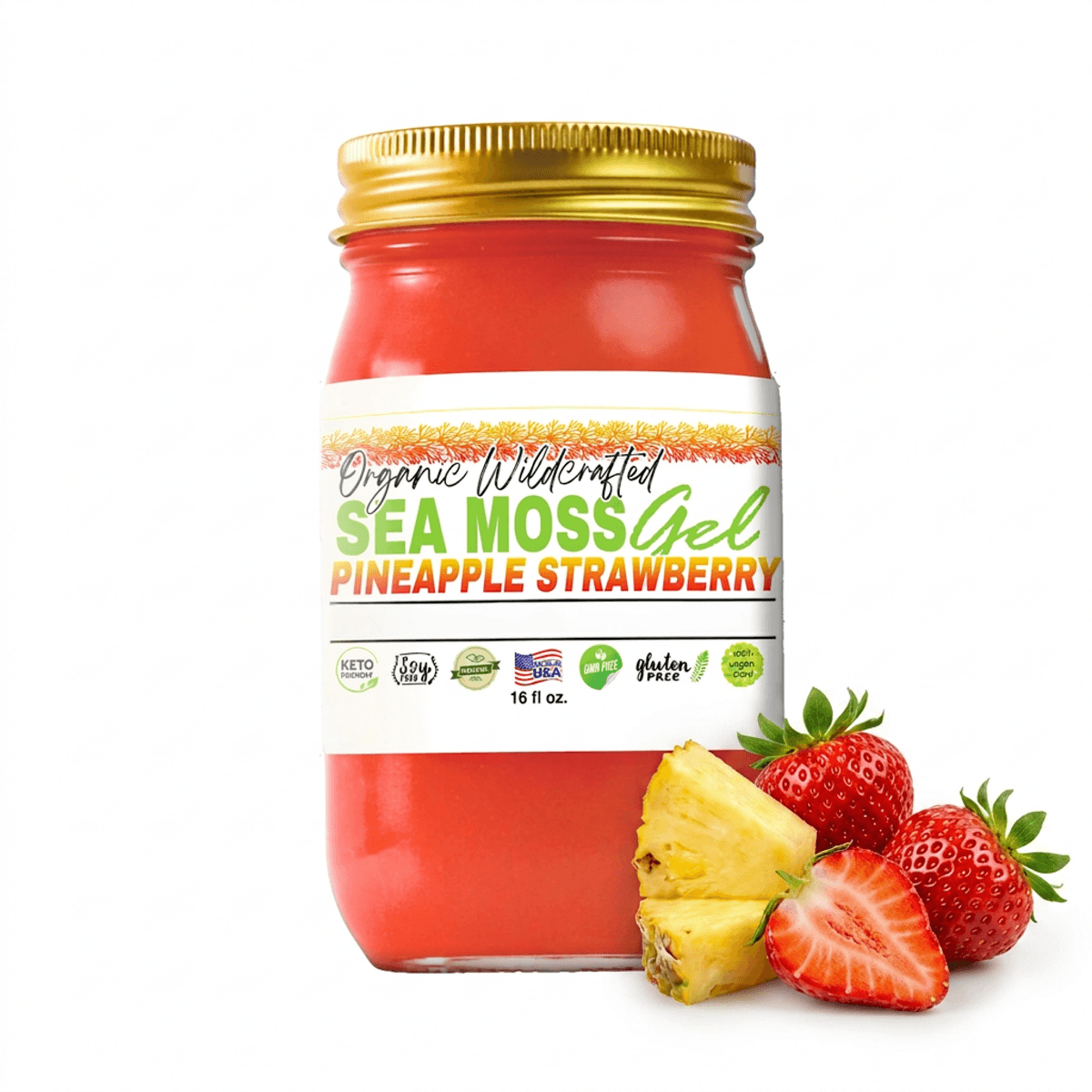 Sea Moss Gel | Strawberry Pineapple