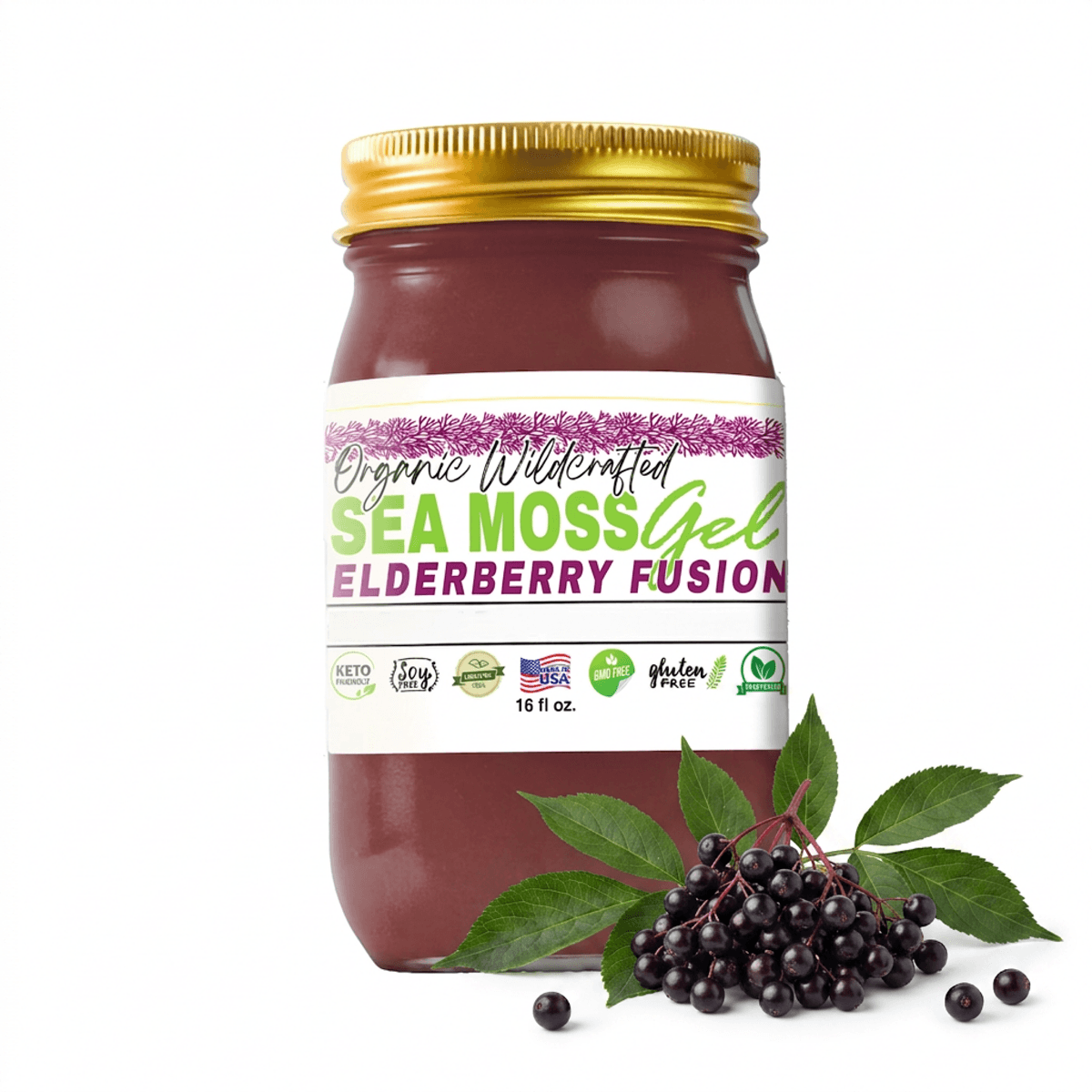 Sea Moss Gel | Elderberry