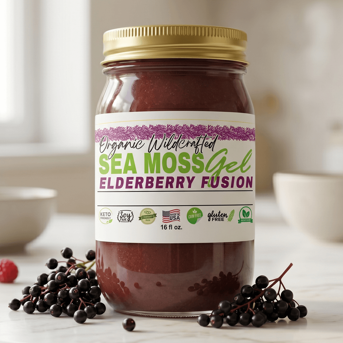 Sea Moss Gel | Elderberry