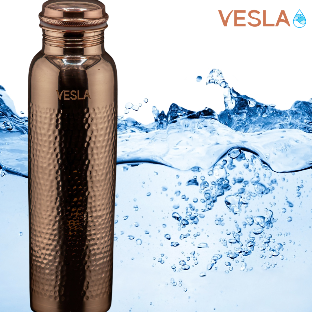 Hammered Copper Water Bottle