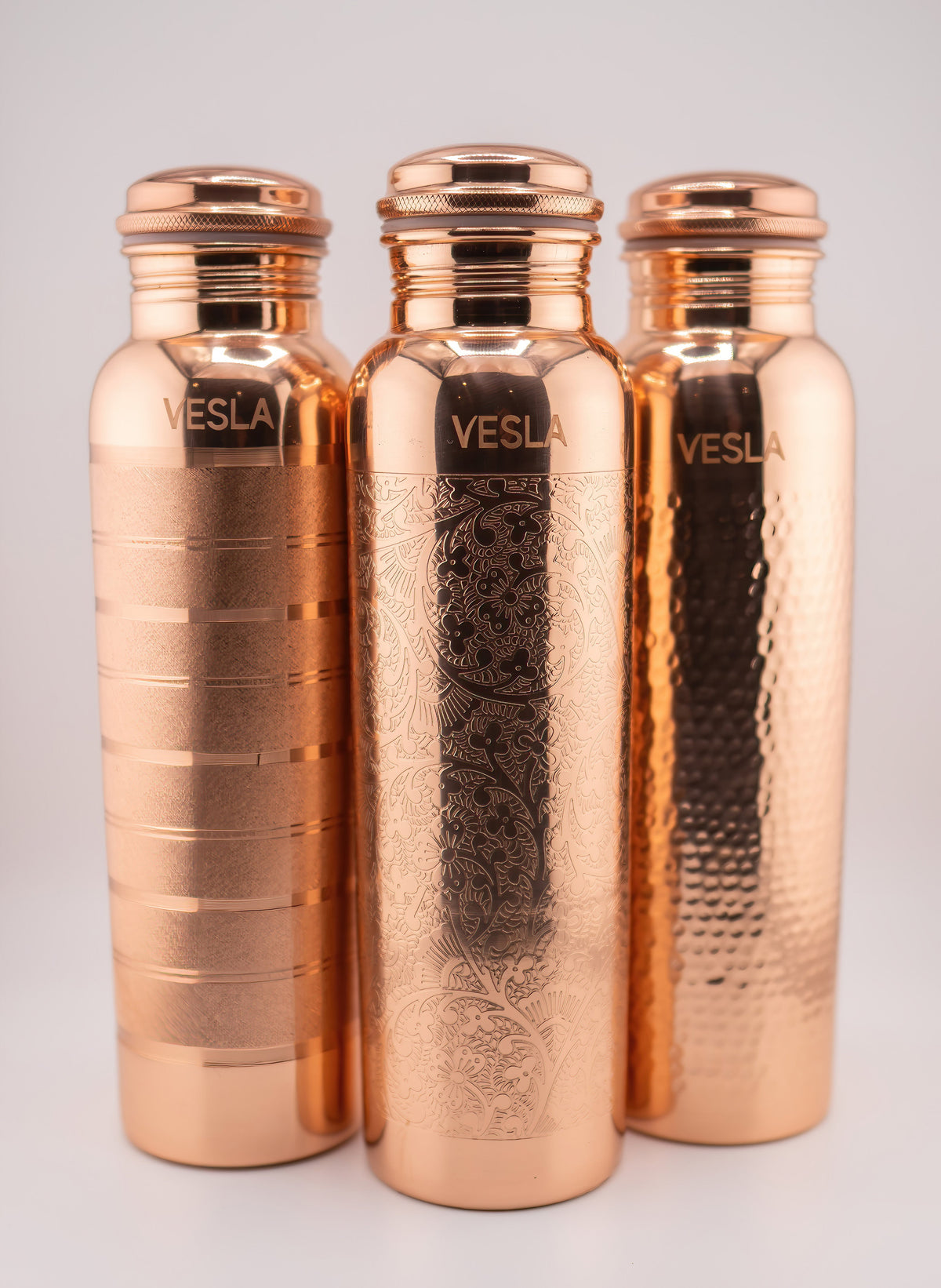 Hammered Copper Water Bottle