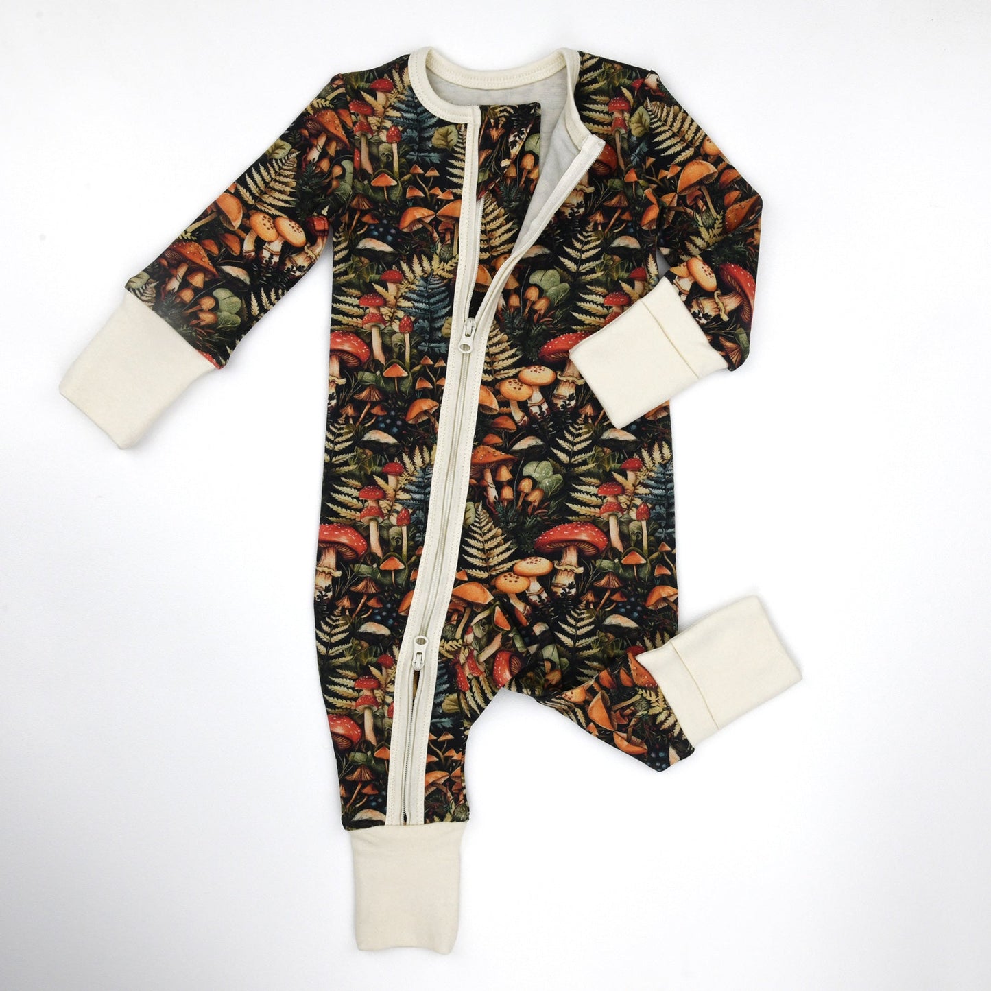 Organic Cotton Baby Pajamas 2-Way Zip Front Zipper Sleeper | Yarrow