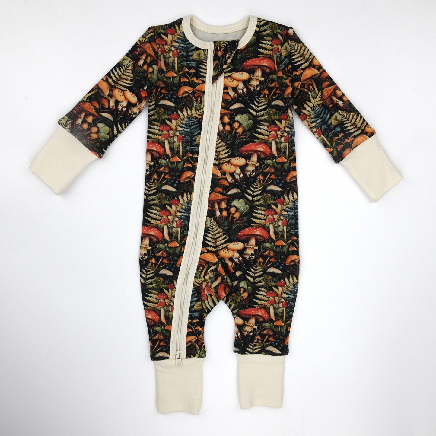 Organic Cotton Baby Pajamas 2-Way Zip Front Zipper Sleeper | Yarrow