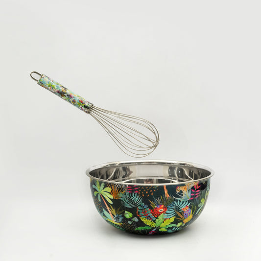 Rainforest Bloom Bowl + Whisk Set