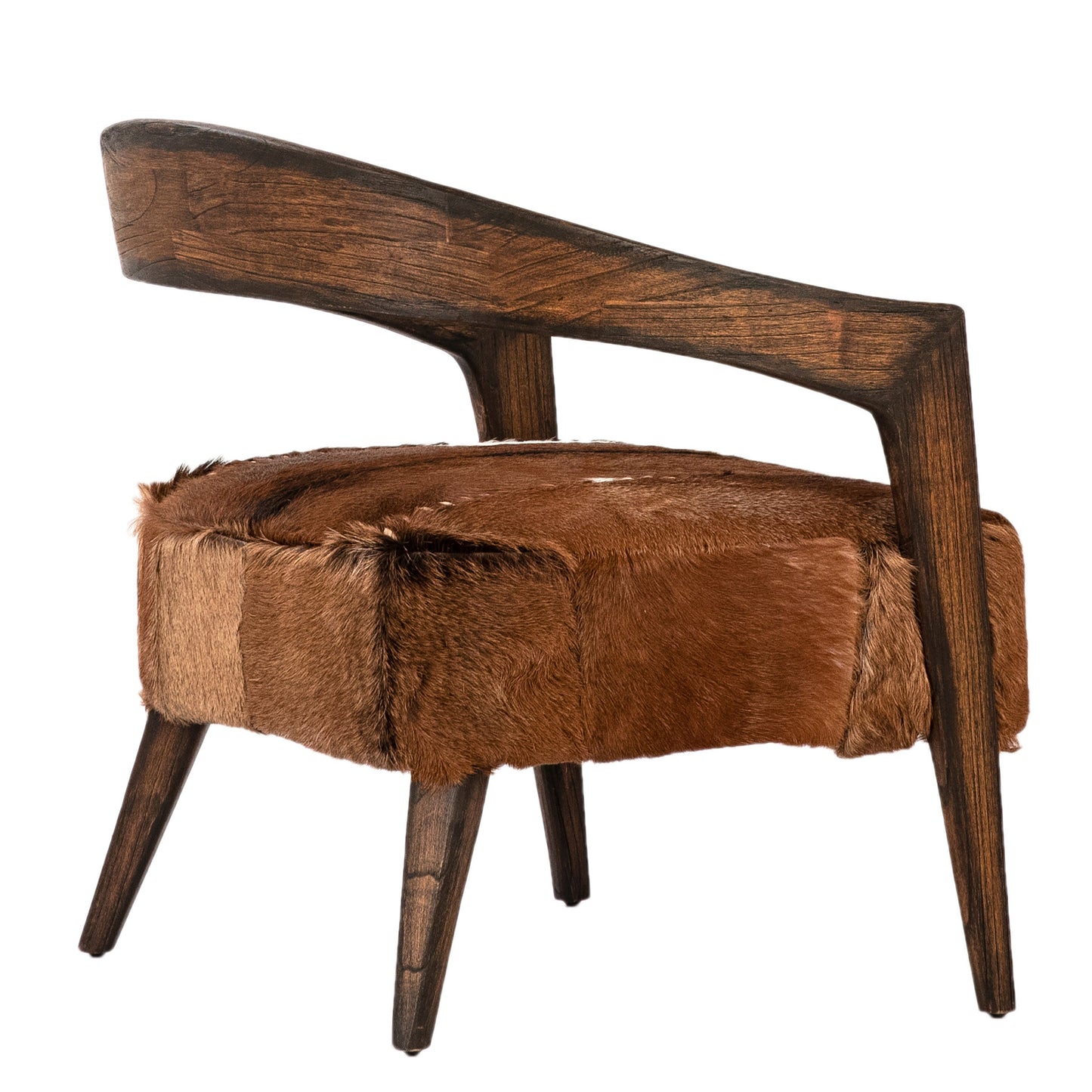 Tamsin Goat Hide & Mindi Wood Accent Chair