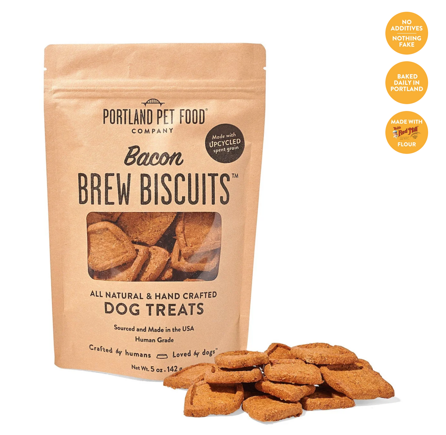 Portland Pet Food Company | Bacon Brew Biscuits Dog Treats