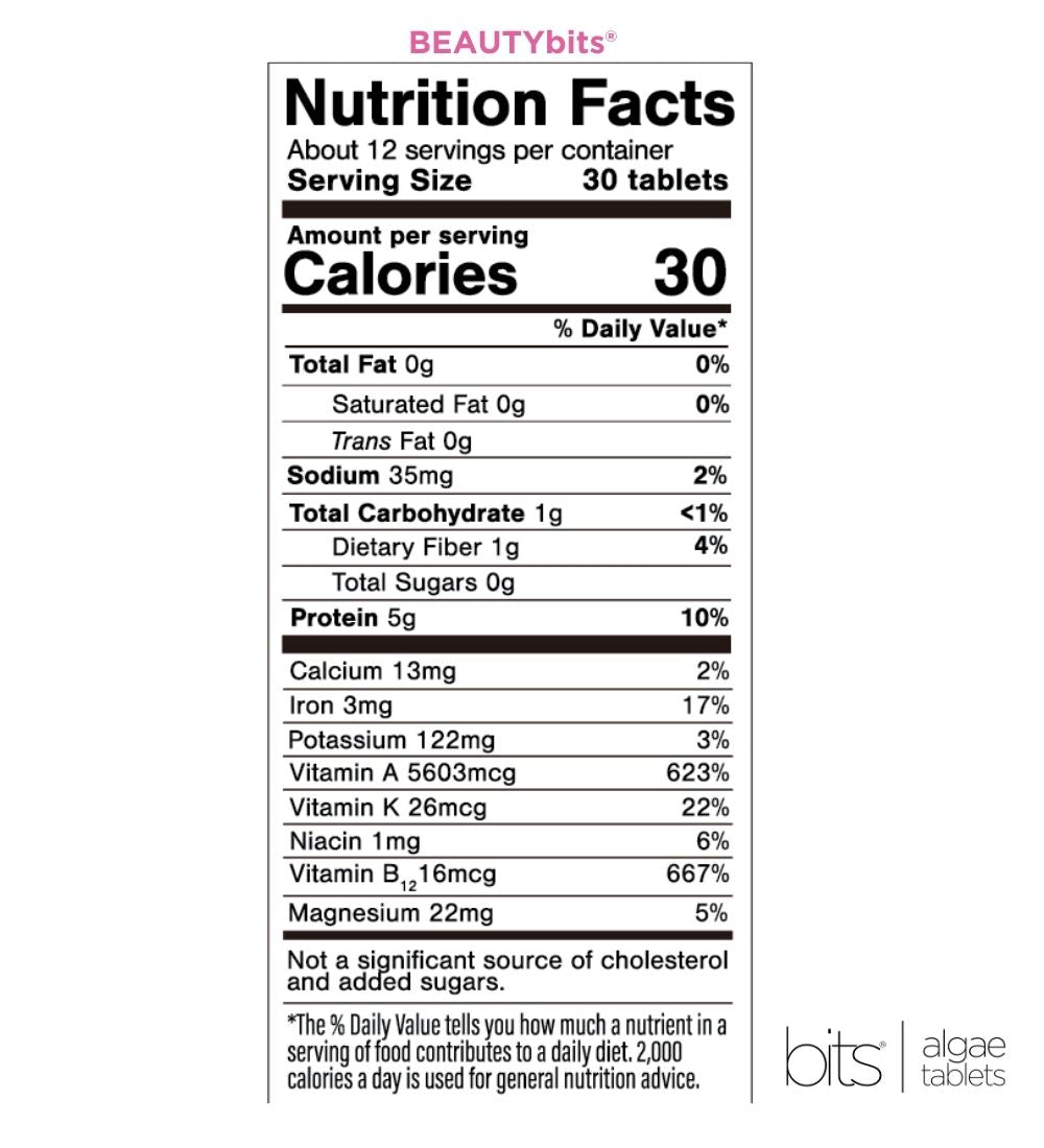 BEAUTYbits® | Premium Spirulina Algae | Small Bag