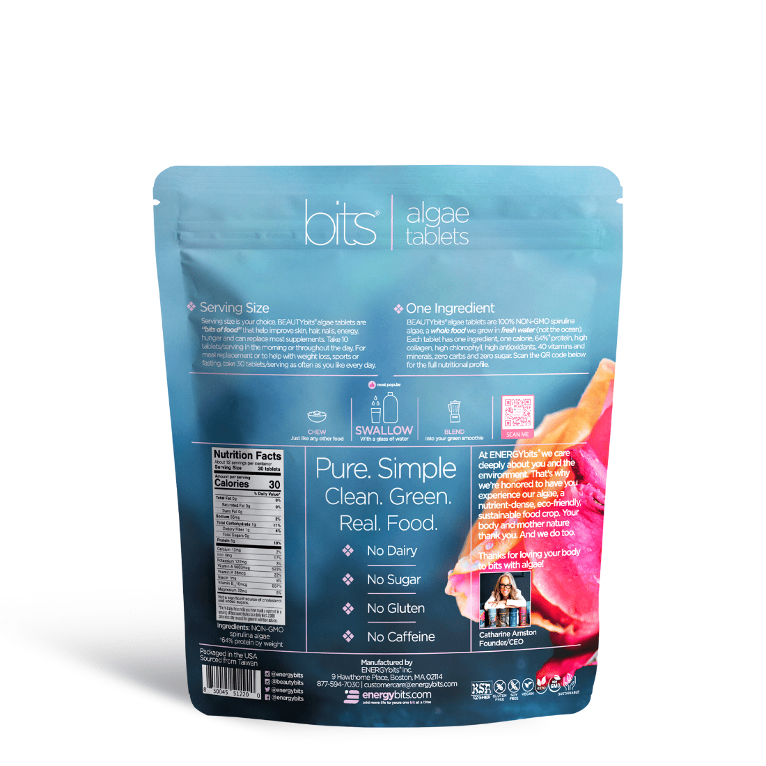 BEAUTYbits® | Premium Spirulina Algae | Small Bag
