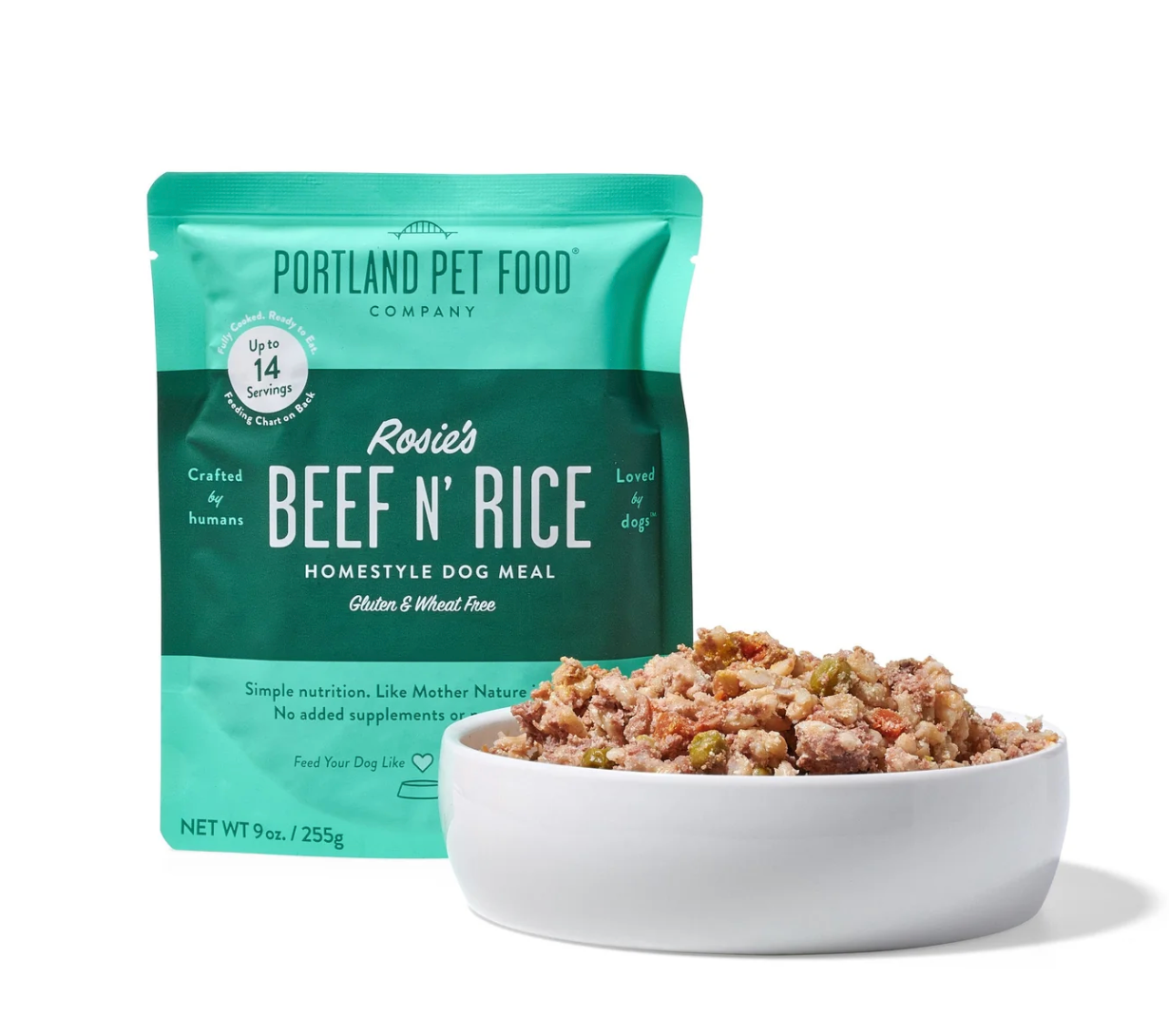 Portland Pet Food Company | Dog Meal Homestyle Beef and Rice