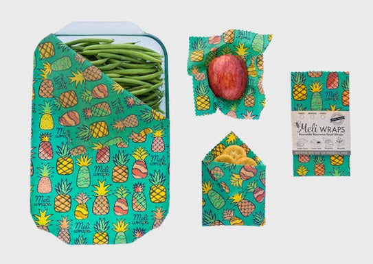 Beeswax Food Wrap | Pineapple Print