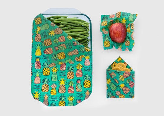 Beeswax Food Wrap | Pineapple Print