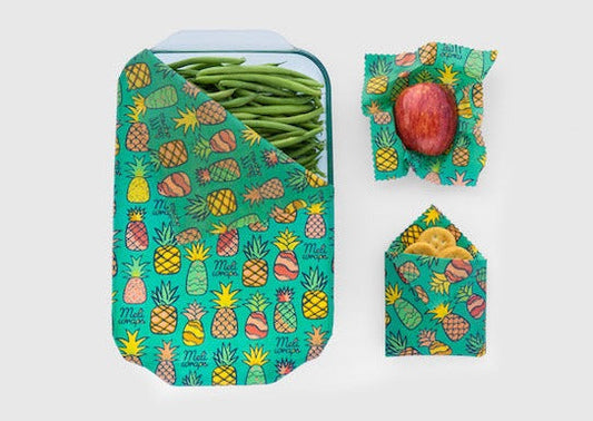 Beeswax Food Wrap | Pineapple Print