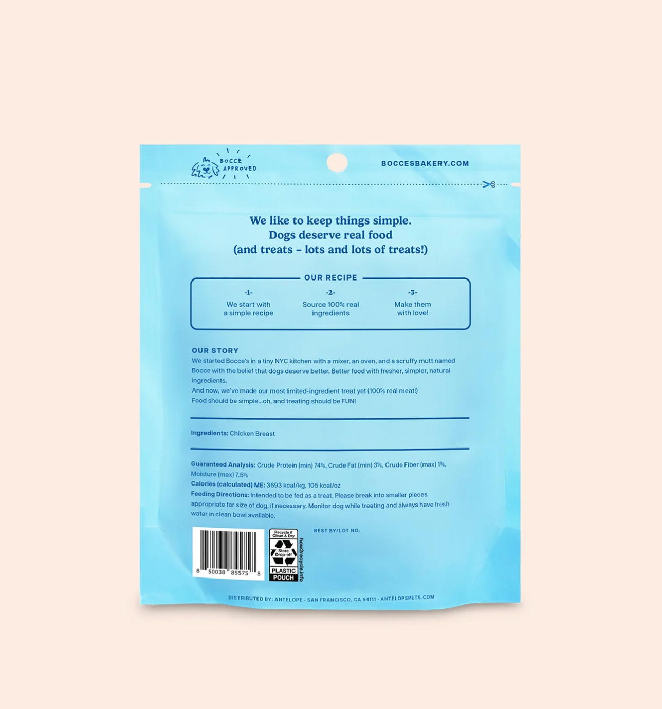 Bocce's Bakery | Freeze Dried Chicken Breast Dog Treats
