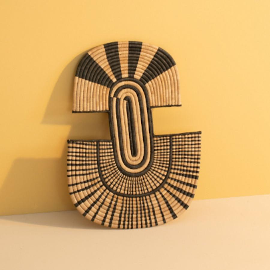 Two Arches | Natural + Black Wall Hanging