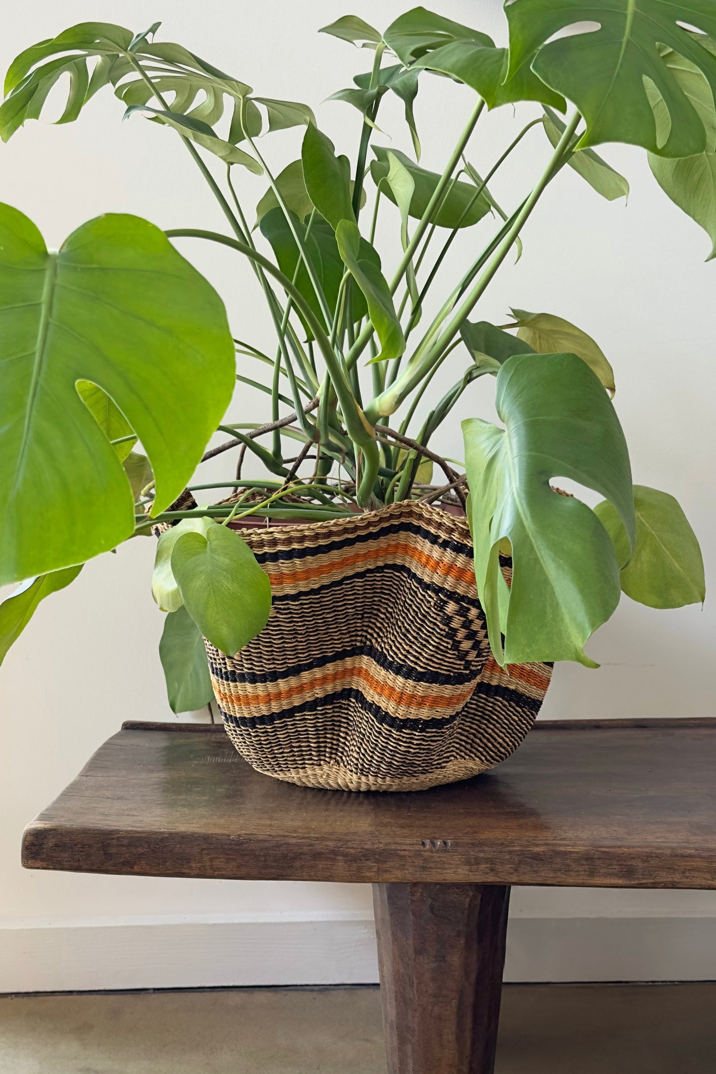 Handwoven Earth Wave Basket