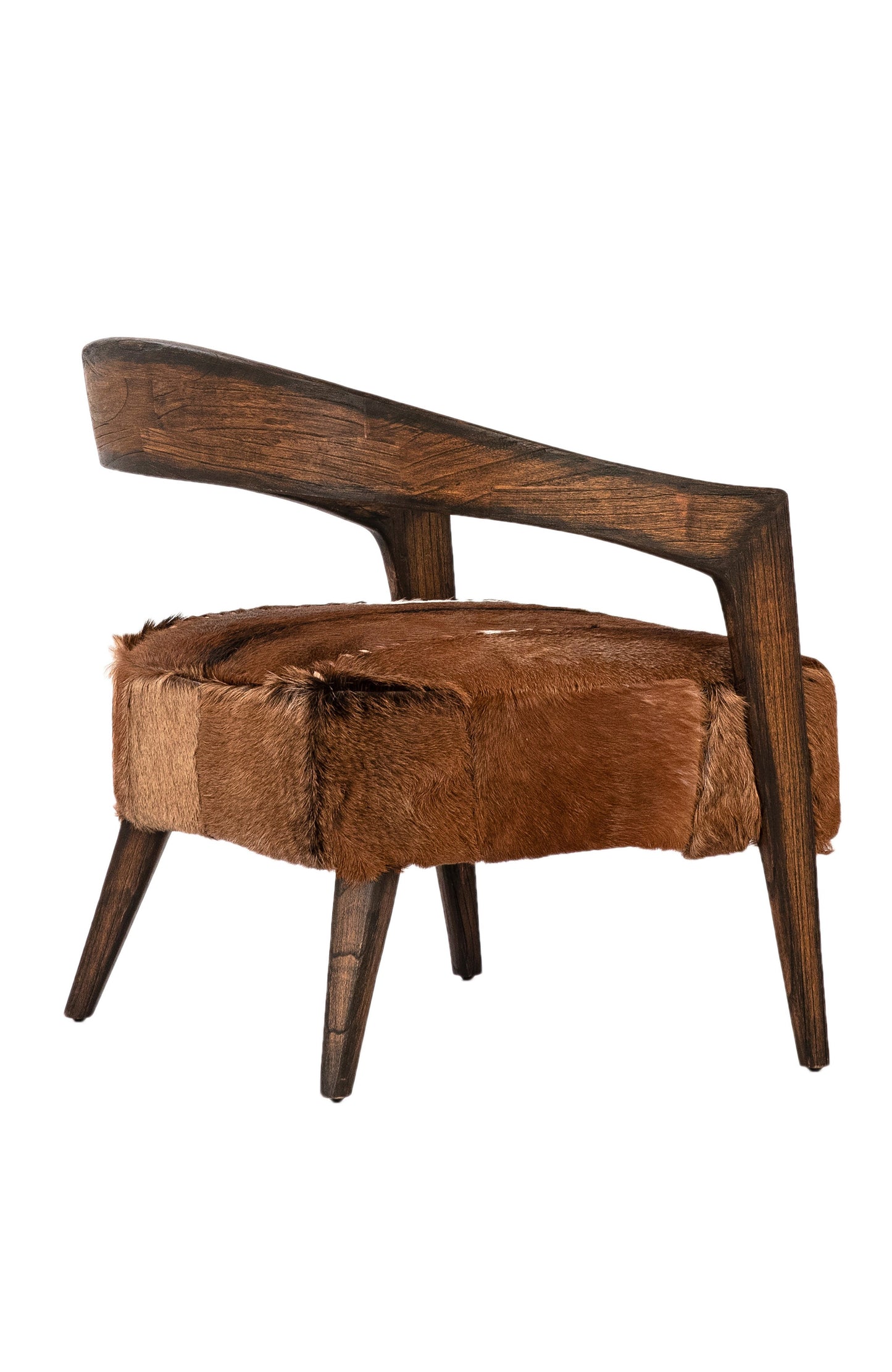 Tamsin Goat Hide & Mindi Wood Accent Chair