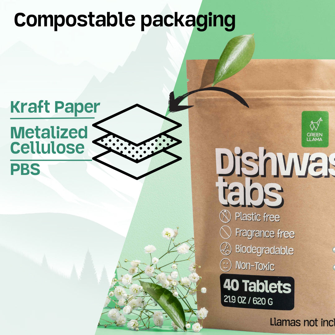 EWG Verified™ + PVA-Free Dishwasher Tabs