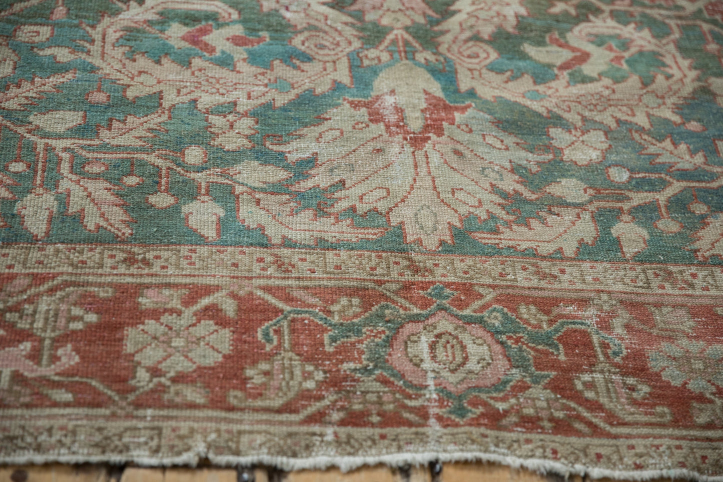 8x10.5 Vintage Distressed Karaja Carpet