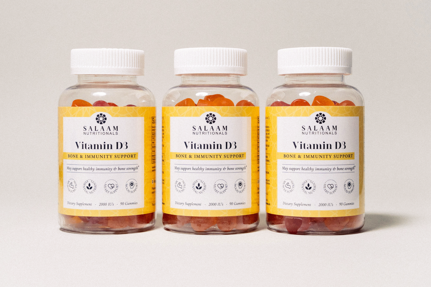 Halal Vitamin D3 2000 IU Gummies