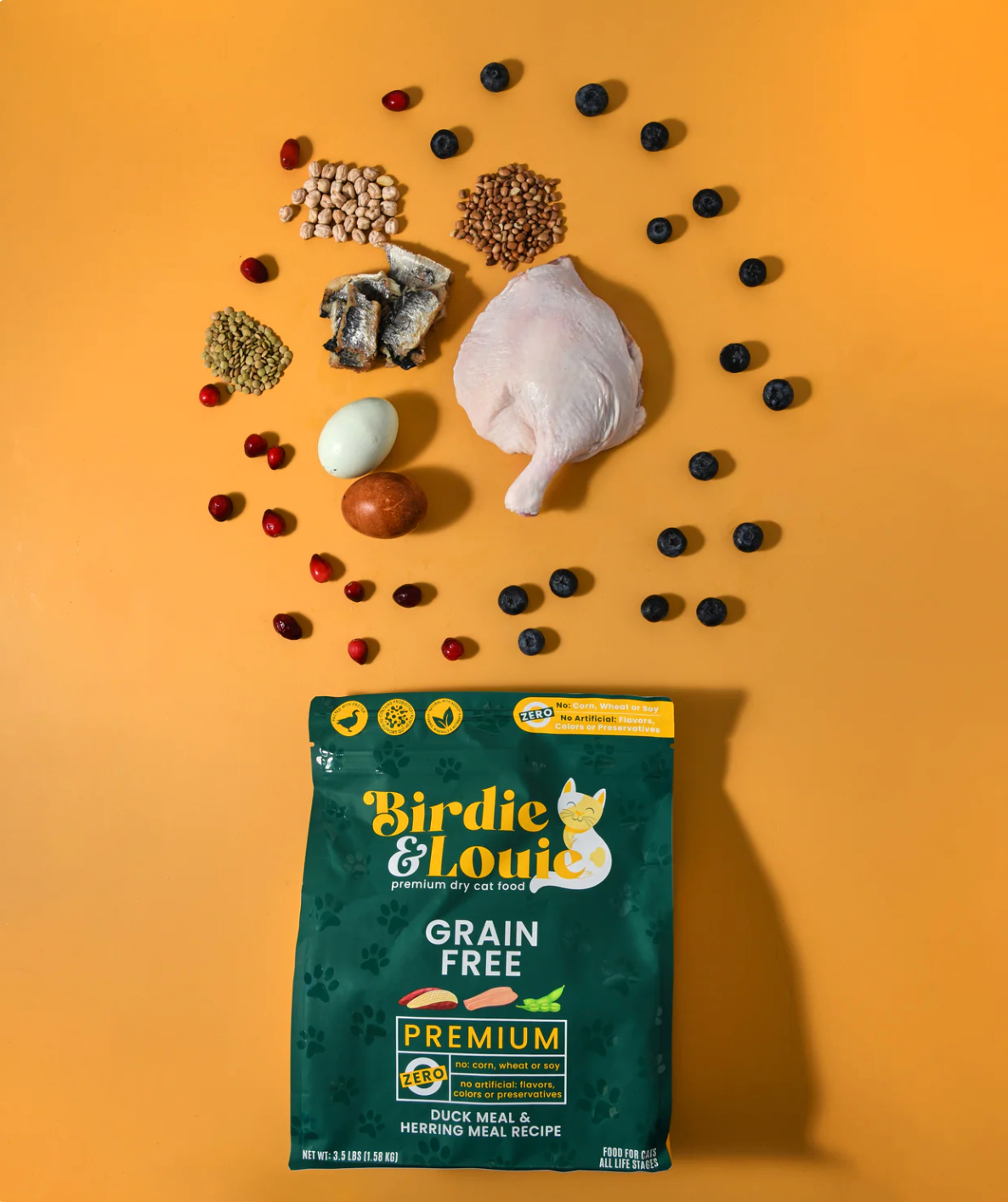 Birdie & Louie | Duck & Herring Cat Food