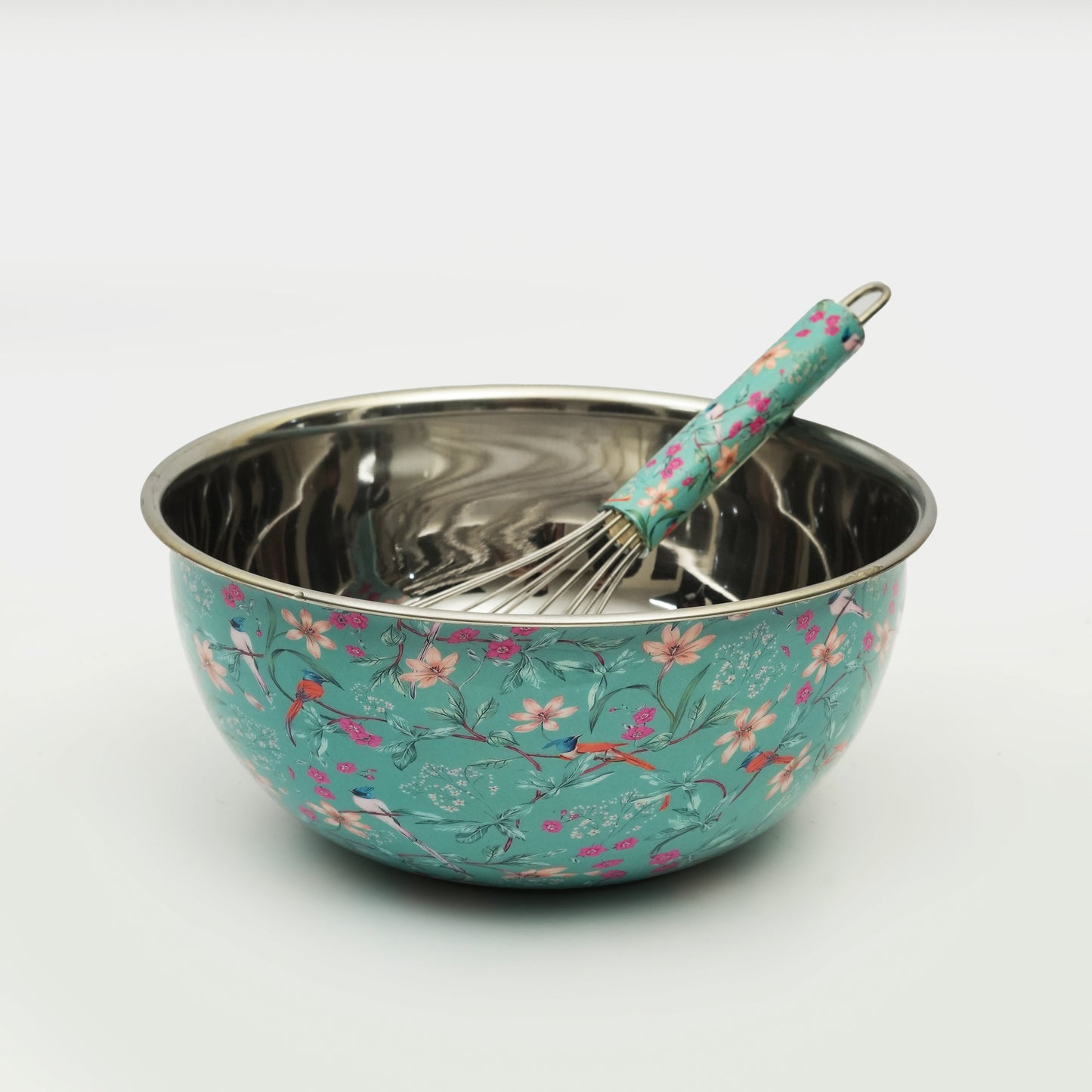 Aqua Flora Bowl + Whisk Set